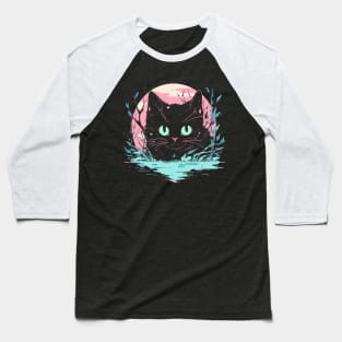 Cottagecore Goth Kawaii Anime Cat Gifts Men Girls Womens Cat Baseball T-Shirt